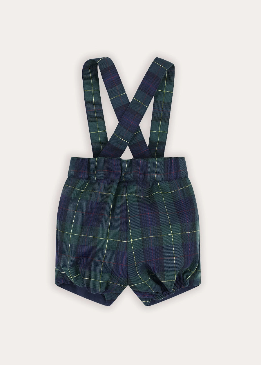 Radley Tartan Bloomers With Braces in Green (12mths-4yrs) Bloomers from Pepa London