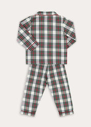 Winterberry Tartan Long Sleeve Pyjamas in Red (2-10yrs) Nightwear from Pepa London