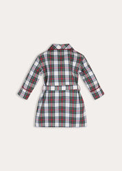 Winterberry Tartan Dressing Gown in Red (2-10yrs) Nightwear from Pepa London