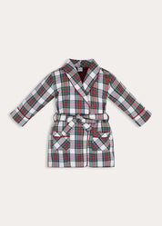 Winterberry Tartan Dressing Gown in Red (2-10yrs) Nightwear from Pepa London