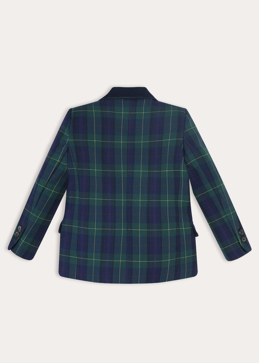 Radley Tartan Tailored Blazer in Green (4-10yrs) Coats from Pepa London