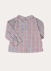 Sinclair Check Button Detail Shirt in Red (18mths-4yrs)