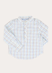 Beaumont Check Long Sleeve Shirt in Blue (18mths-10yrs) SHIRTS from Pepa London