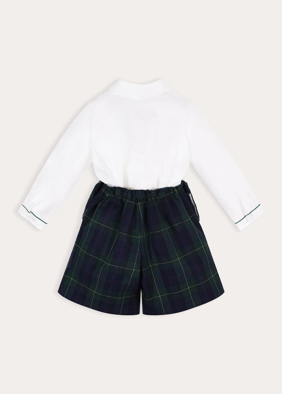 Radley Tartan Peter Pan Collar Two Piece Set in Green (18mths-6yrs) TWO PIECE SETS from Pepa London