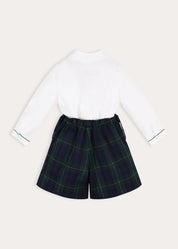 Radley Tartan Peter Pan Collar Two Piece Set in Green (18mths-6yrs) TWO PIECE SETS from Pepa London