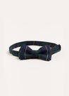 Windsor Tartan Bow Tie in Green Hair Accessories  from Pepa London