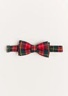 Belgravia Tartan Bow Tie in Red Hair Accessories  from Pepa London