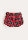 Belgravia Tartan Bloomers in Red (3mths-2yrs) Bloomers  from Pepa London