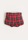 Belgravia Tartan Bloomers in Red (3mths-2yrs) Bloomers  from Pepa London