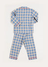 Gloucester Check Pyjamas in Blue (18mths-10yrs) Nightwear  from Pepa London