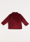 Corduroy Quilted Jacket in Burgundy (4-10yrs) Coats  from Pepa London