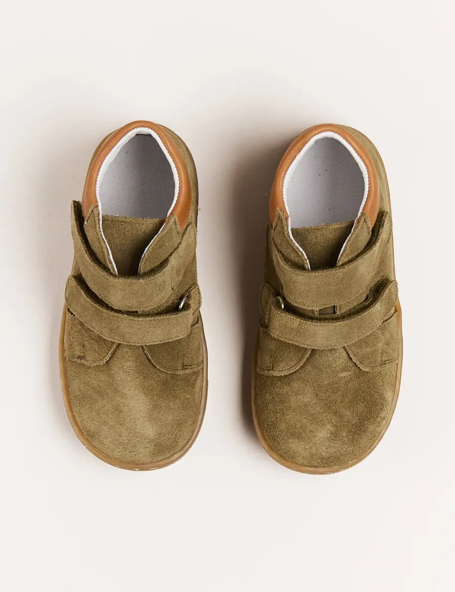 Suede Sneakers in Green (24-34EU) Shoes  from Pepa London