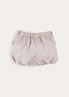 Beaufort Striped Button Detail Bloomers in Red (3mths-3yrs) BLOOMER from Pepa London