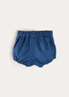 Plain Button Detail Bloomers in Blue (3mths-3yrs) BLOOMER from Pepa London