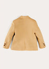 Plain Light Linen Blazer in Beige (4-10yrs) COATS from Pepa London