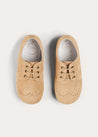 Suede Lace-Up Shoes in Beige (24-35EU) SHOES from Pepa London