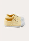 Canvas Plimsols in Cream (20-35EU) SHOES from Pepa London