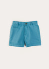 Plain Pocket Detail Shorts in Blue (4-10yrs) SHORTS from Pepa London