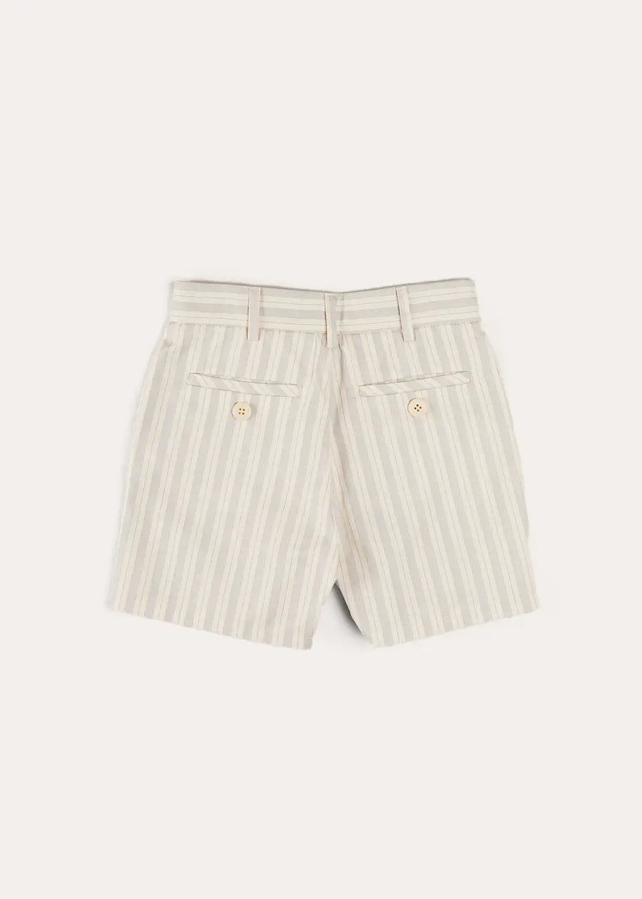 Brompton Striped Shorts in Beige (4-10yrs) SHORTS from Pepa London