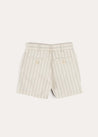 Brompton Striped Shorts in Beige (4-10yrs) SHORTS from Pepa London