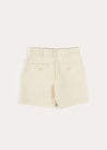 Plain Linen Shorts in White (4-10yrs) SHORTS from Pepa London