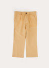 Linen Suit Trousers in Beige (4-10yrs) TROUSERS from Pepa London