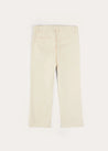 Plain Pocket Detail Trousers in White (4-10yrs) TROUSERS from Pepa London