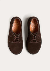 Suede Lace Up Shoes in Brown (24-35EU) Shoes from Pepa London