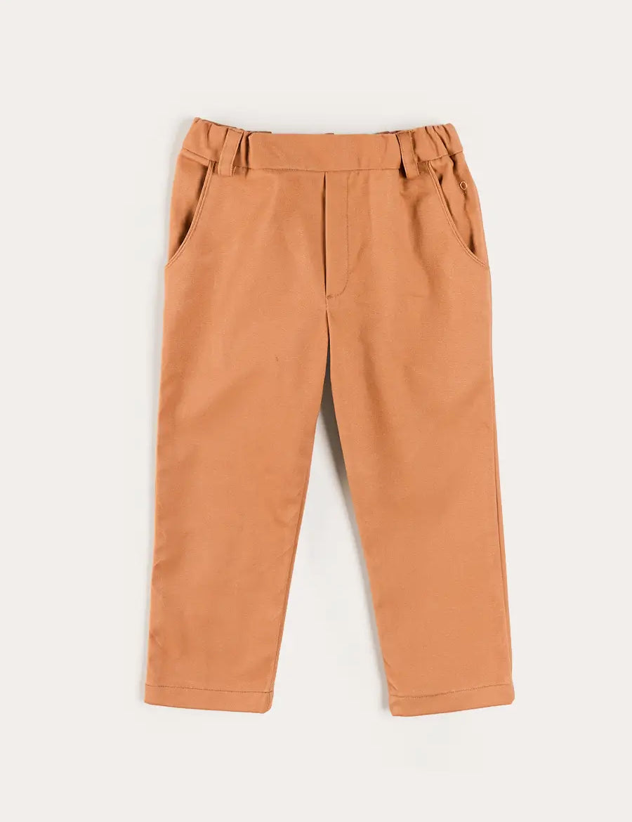 Plain Chino Trousers in Camel (18mths-5yrs) Trousers from Pepa London