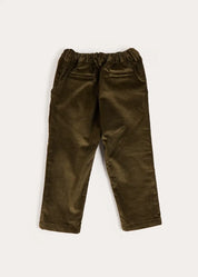Corduroy Chino Trousers in Green (18mths-5yrs) Trousers from Pepa London