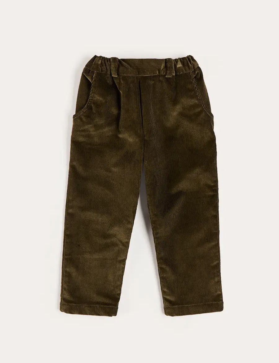 Corduroy Chino Trousers in Green (18mths-5yrs) Trousers from Pepa London