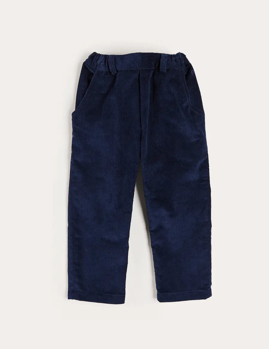 Corduroy Chino Trousers in Navy (18mths-5yrs) Trousers from Pepa London
