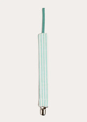 Wimbledon Stripe Dummy Clip in Green Accessories from Pepa London