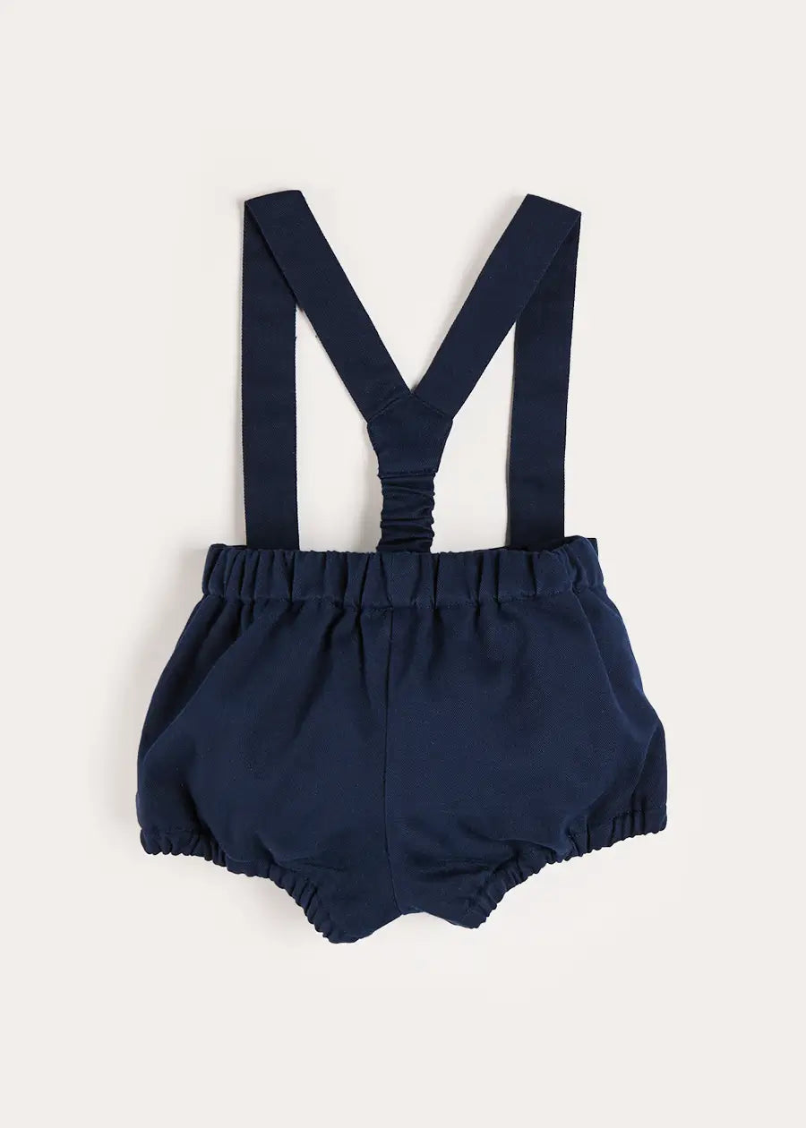 Plain Bloomers with Braces in Navy (6mths-3yrs) Bloomers from Pepa London