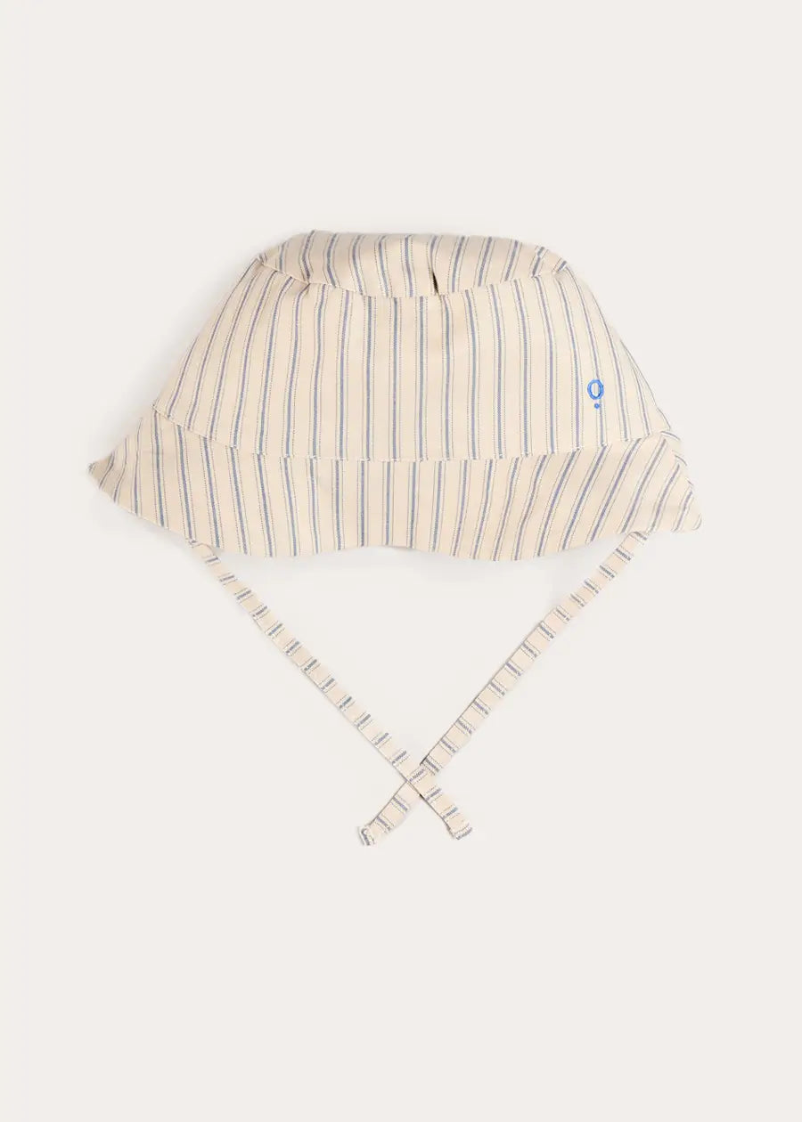 Percy Stripe Sun Hat in Blue (S-L) Accessories from Pepa London
