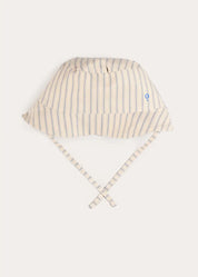 Percy Stripe Sun Hat in Blue (S-L) Accessories from Pepa London
