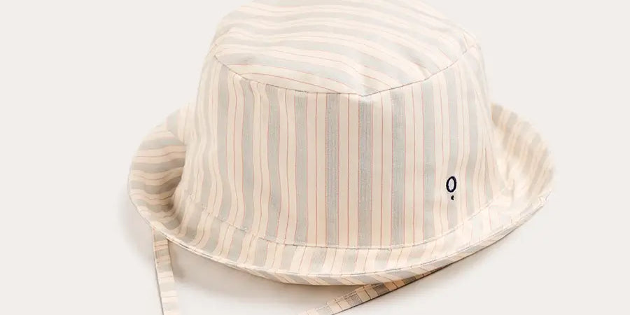 Brompton Striped Sun Hat in Beige (XS-L) ACCESSORIES from Pepa London