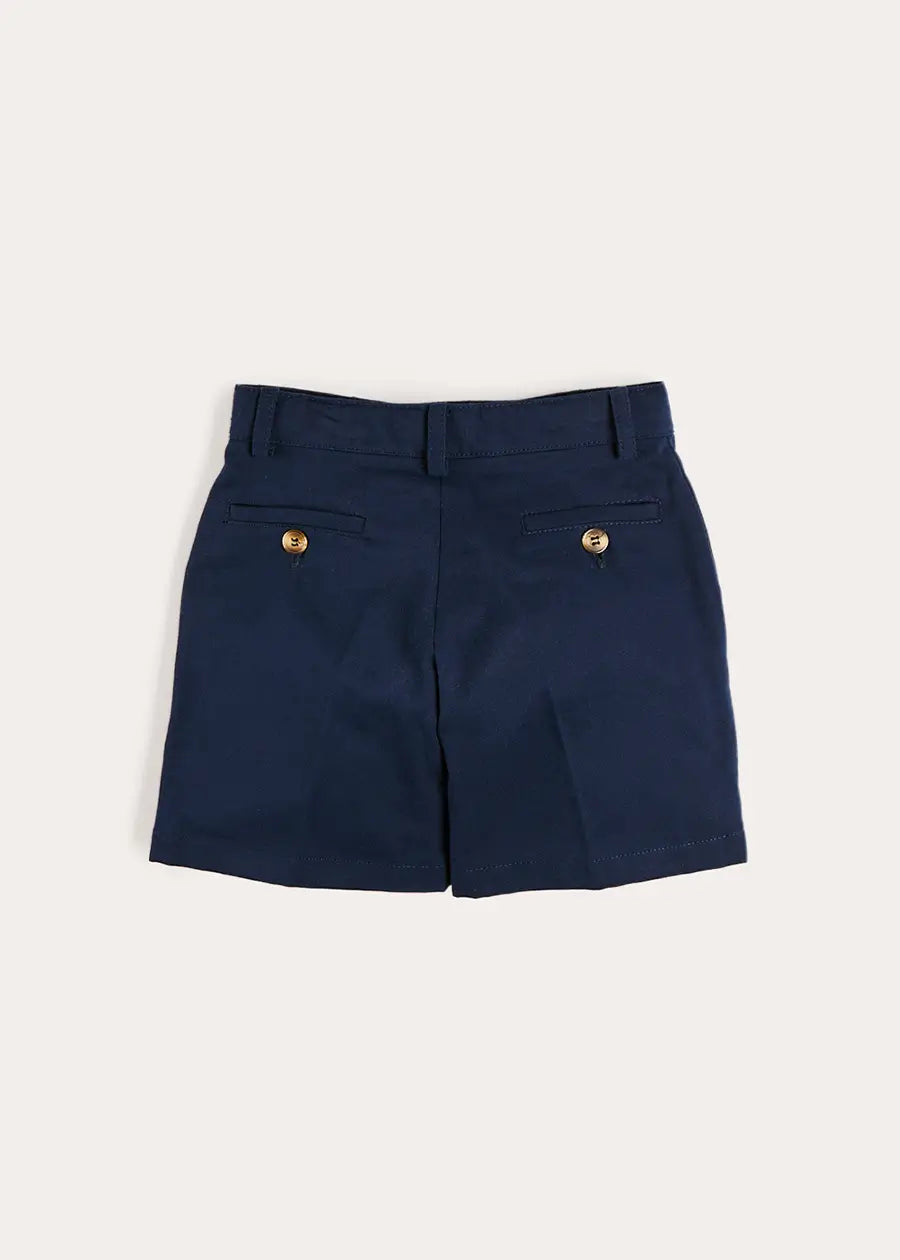 Insignia Plain Shorts in Navy (4- 10yrs) Shorts from Pepa London