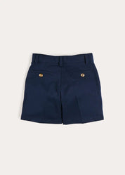 Insignia Plain Shorts in Navy (4- 10yrs) Shorts from Pepa London