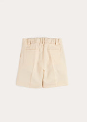 Tailored Shorts in Cream (4-8yrs) Shorts from Pepa London