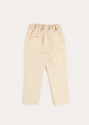 Elasticated Waist Trousers in Cream (18mths-5yrs) Trousers from Pepa London