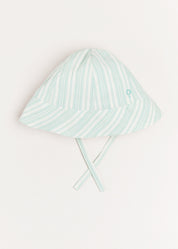 Striped Beach Hat in Green (S-L) Accessories  from Pepa London