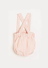 Striped Bloomers With Braces in Tangerine (6mths-2yrs) Bloomers  from Pepa London