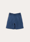 Wool Shorts In Blue (4-10yrs) SHORTS  from Pepa London