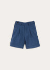 Wool Shorts In Blue (4-10yrs) SHORTS  from Pepa London