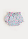 Amelia Floral Print Bow Detail Bloomers in Pink (3mths-2yrs) Bloomers  from Pepa London