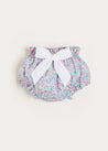 Amelia Floral Print Bow Detail Bloomers in Pink (3mths-2yrs) Bloomers  from Pepa London