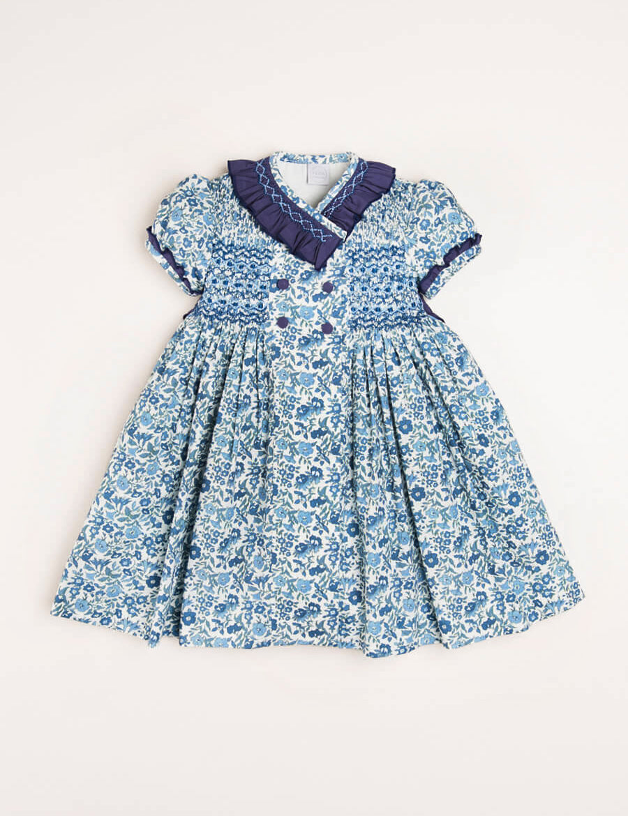 Daphne Floral Dress, Matching Albetta Dolly & Hair Bow Gift Sets from Pepa London