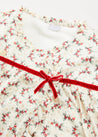 Floral Dressing Gown In Red And Gold (2-10yrs) NIGHTWEAR  from Pepa London