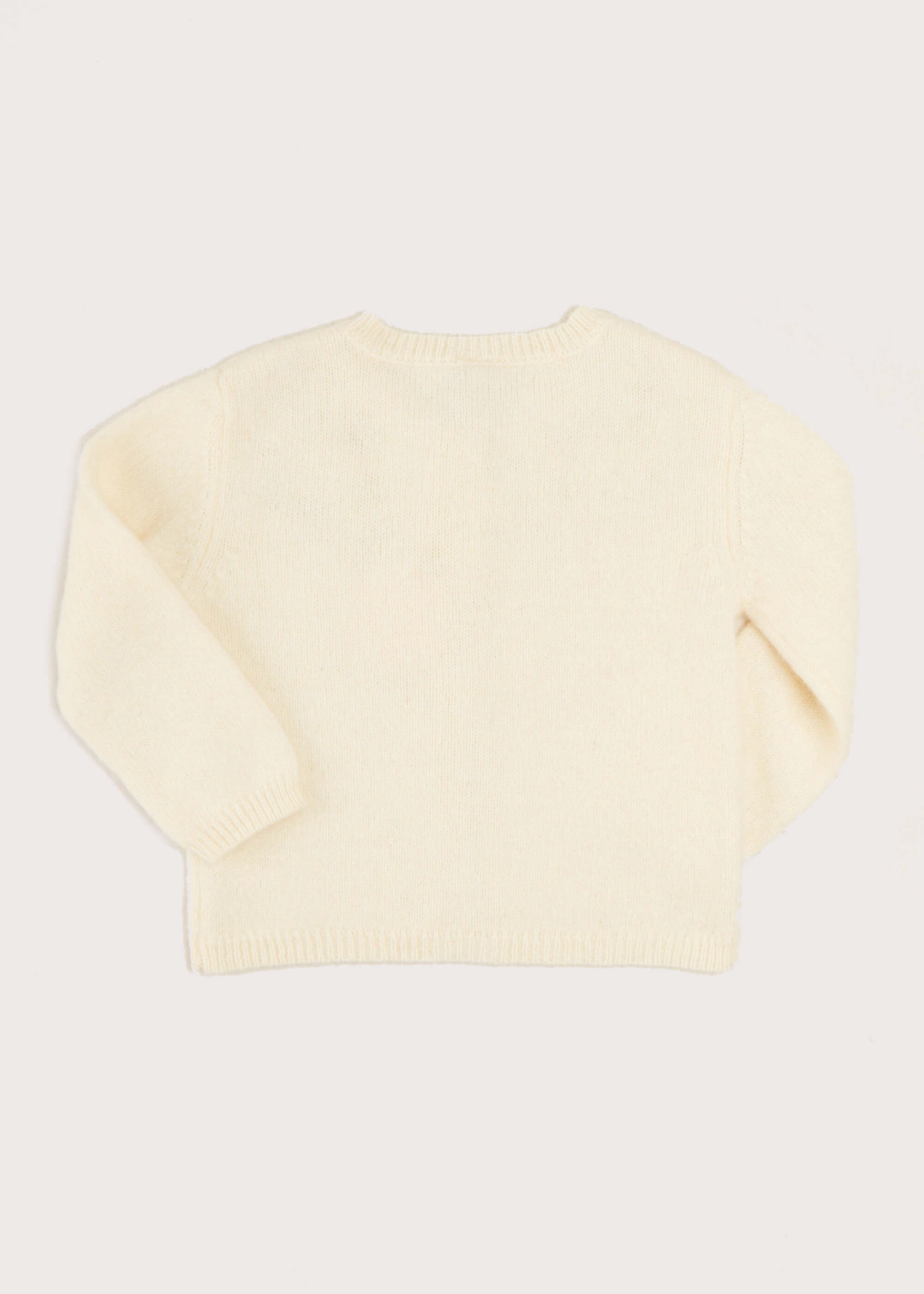 Gold Embroidered Cardigan In Cream (12mths-10yrs) KNITWEAR  from Pepa London